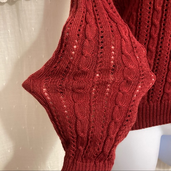 Act III Pointelle Knit Cardigan - Picture 3 of 12